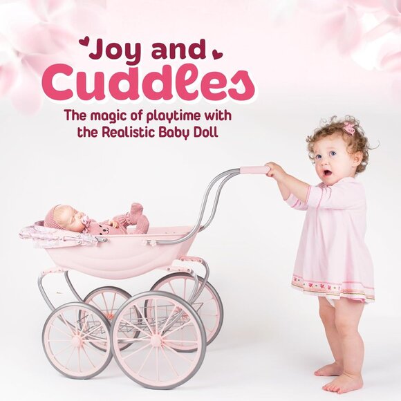 🆕18inch Full Body Silicone Vinyl Newborn Baby Poseable Limbs Rosie Knit Girl - Picture 7 of 7